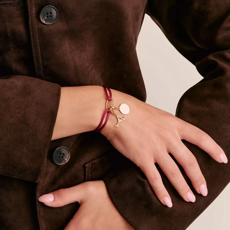 Textilarmband rot Connect 18k Vergoldung | THOMAS SABO