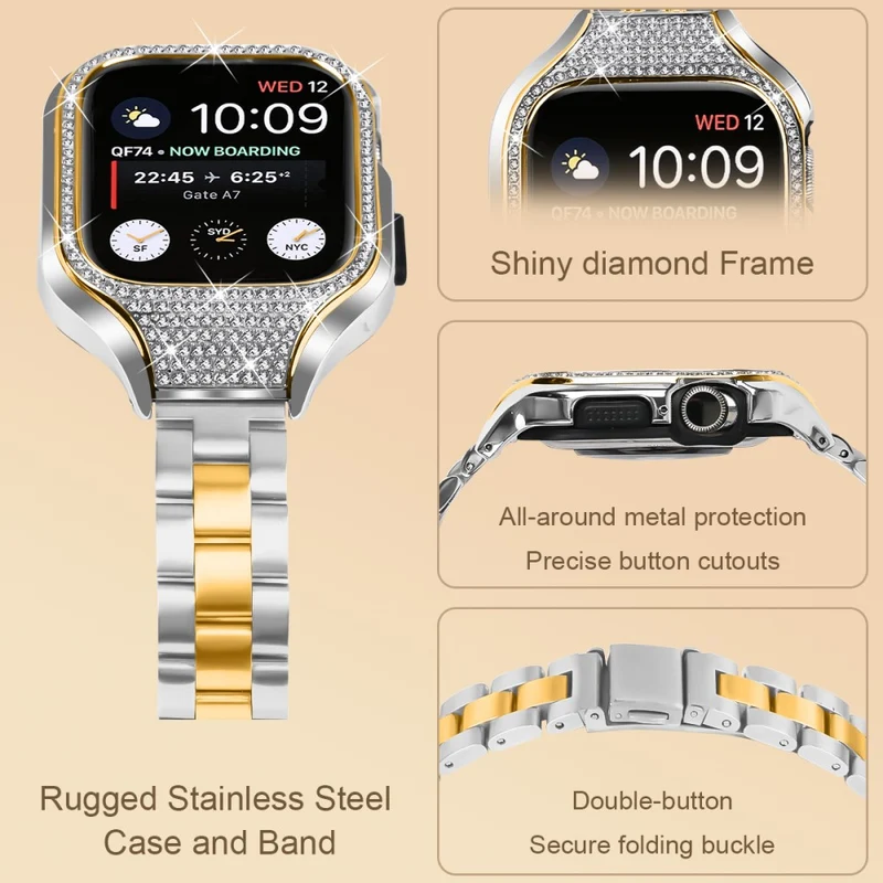 Absolut Ordentlich Apple Smartwatch Strass Universell Armband
