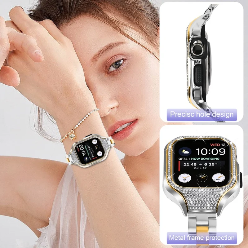 Absolut Ordentlich Apple Smartwatch Strass Universell Armband