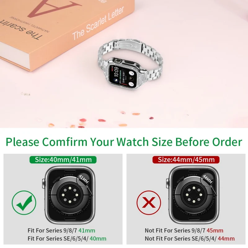Mega Modisch Apple Smartwatch Strass Universell Armband