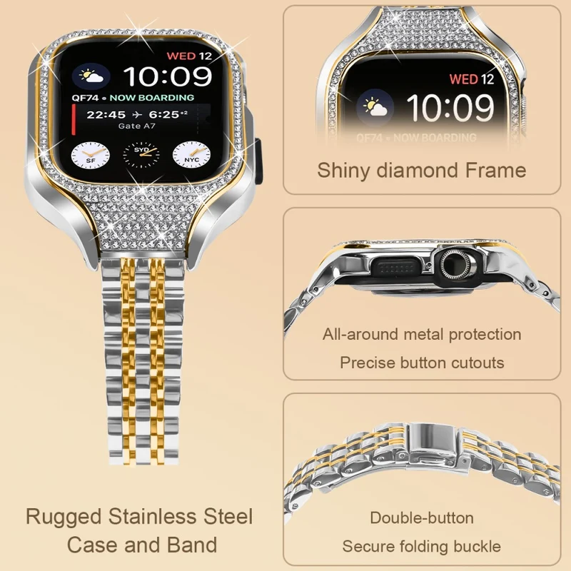 Unglaublich Süß Apple Smartwatch Strass Universell Armband