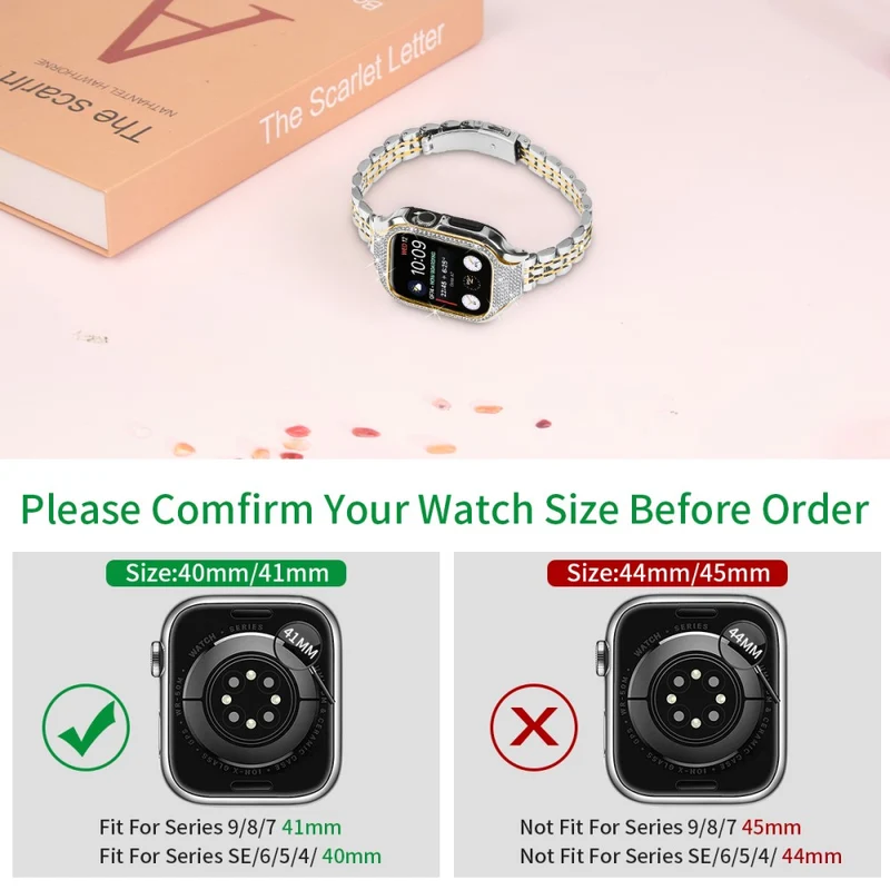 Unglaublich Süß Apple Smartwatch Strass Universell Armband