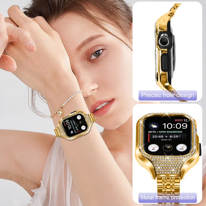 Unglaublich Süß Apple Smartwatch Strass Universell Armband