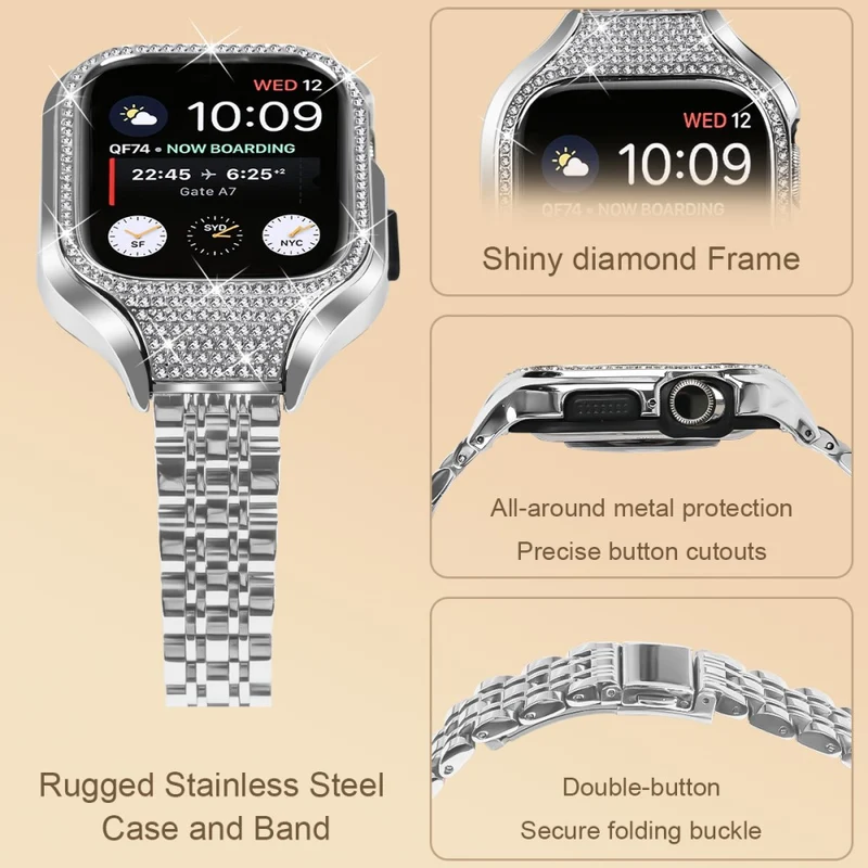 Unglaublich Süß Apple Smartwatch Strass Universell Armband