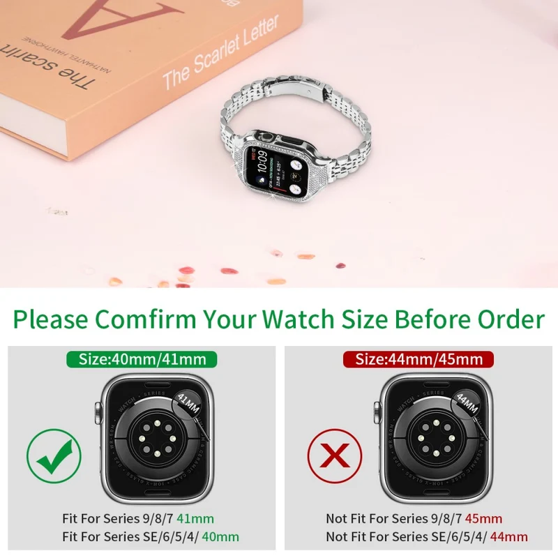 Unglaublich Süß Apple Smartwatch Strass Universell Armband