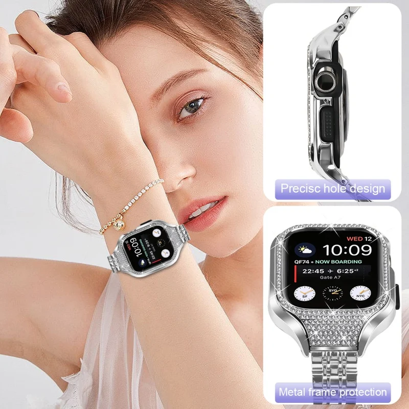 Unglaublich Süß Apple Smartwatch Strass Universell Armband