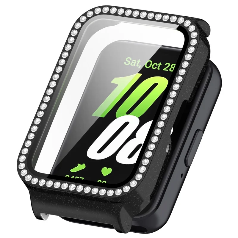 Unglaublich Stylisch Samsung Galaxy Fit 3 Hülle mit Displayschutz in Glas und Strass