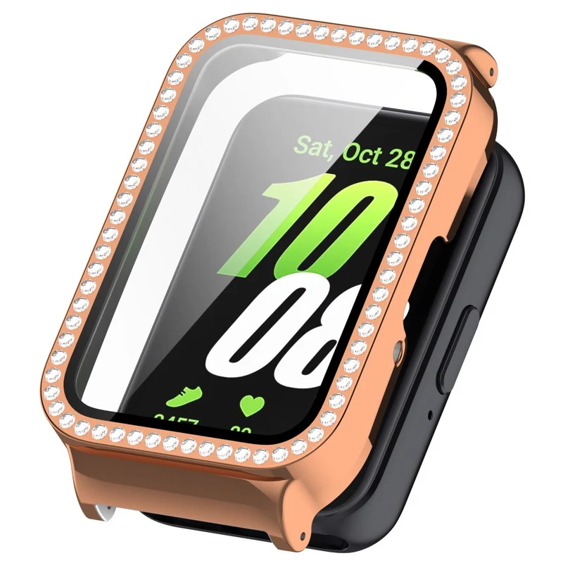 Unglaublich Stylisch Samsung Galaxy Fit 3 Hülle mit Displayschutz in Glas und Strass
