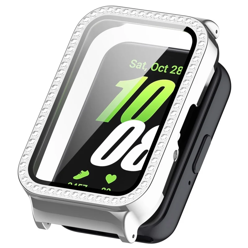 Unglaublich Stylisch Samsung Galaxy Fit 3 Hülle mit Displayschutz in Glas und Strass
