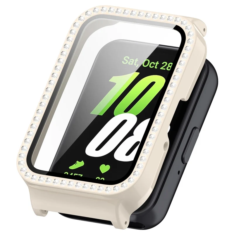 Unglaublich Stylisch Samsung Galaxy Fit 3 Hülle mit Displayschutz in Glas und Strass