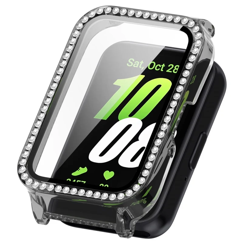 Unglaublich Stylisch Samsung Galaxy Fit 3 Hülle mit Displayschutz in Glas und Strass