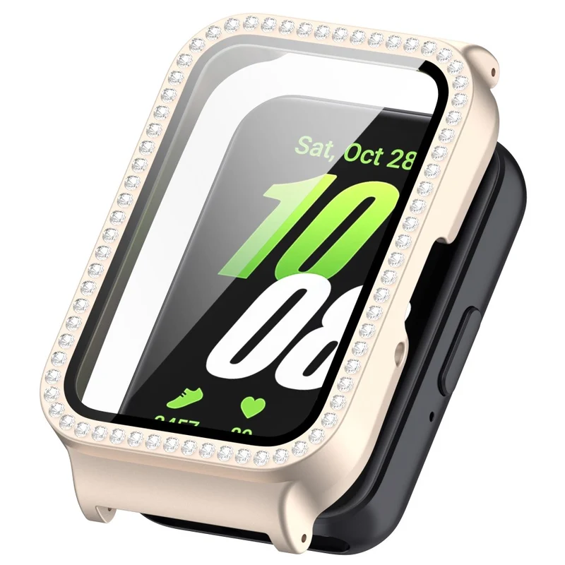 Unglaublich Stylisch Samsung Galaxy Fit 3 Hülle mit Displayschutz in Glas und Strass