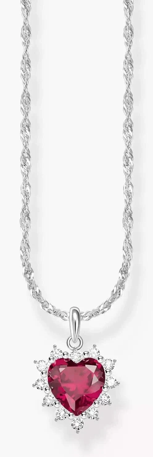 Kette mit Herz-Anhänger Romance Silber