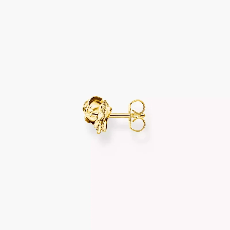 Ohrstecker Rose Roses Romance vergoldet