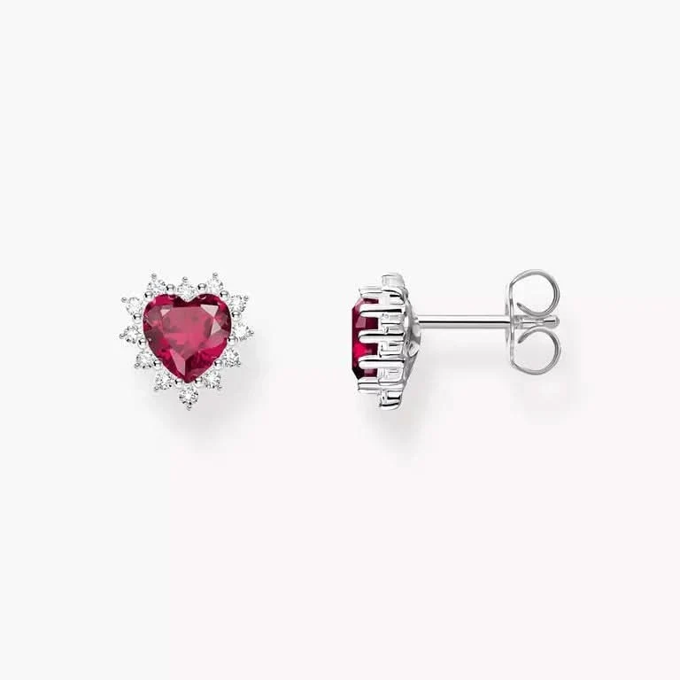 Herz-Ohrstecker Romance Silber