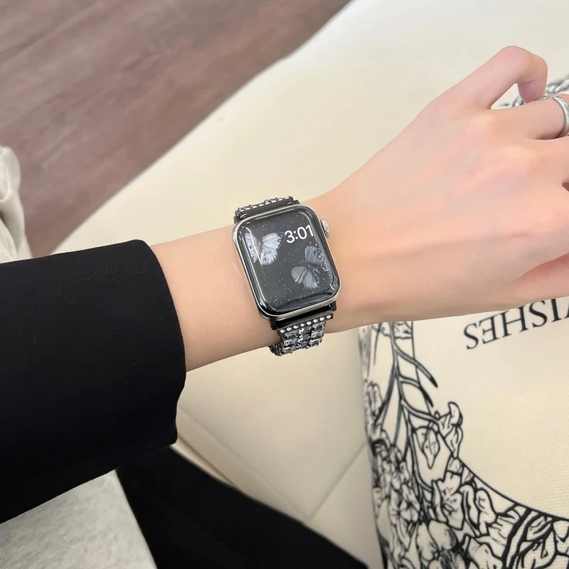 Absolut Elegant Apple Smartwatch Strass Universell Armband