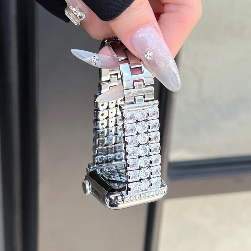 Absolut Elegant Apple Smartwatch Strass Universell Armband