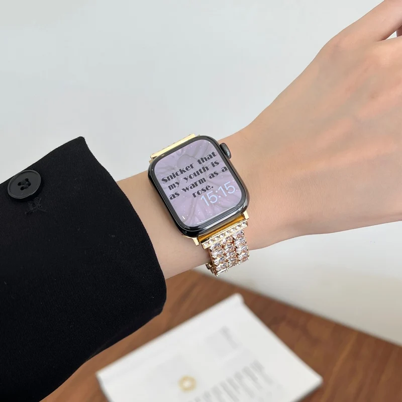 Absolut Elegant Apple Smartwatch Strass Universell Armband