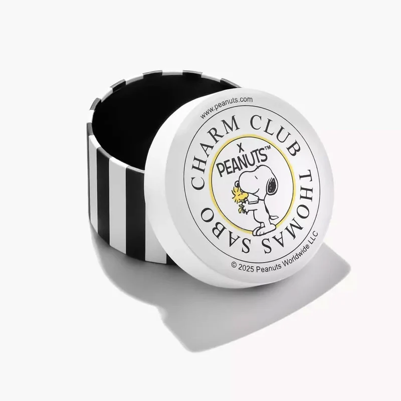 Charm-Anhänger mit Perle Snoopy Woodstock PEANUTS Connect 18k Vergoldung