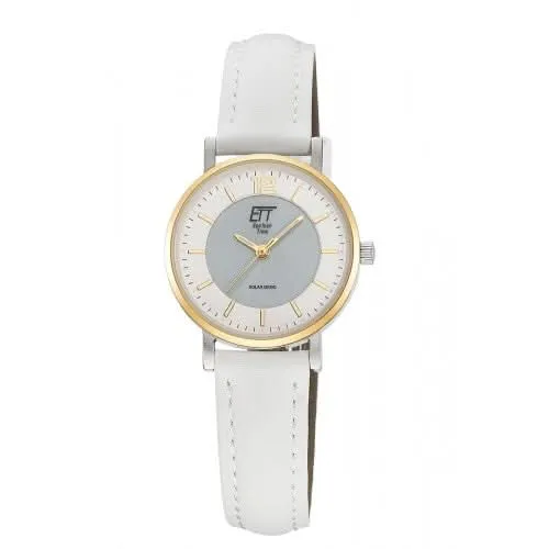 Eco Tech Time Motion Drive ELS-12163-41L Damenuhr • Solar-Antrieb • Leder