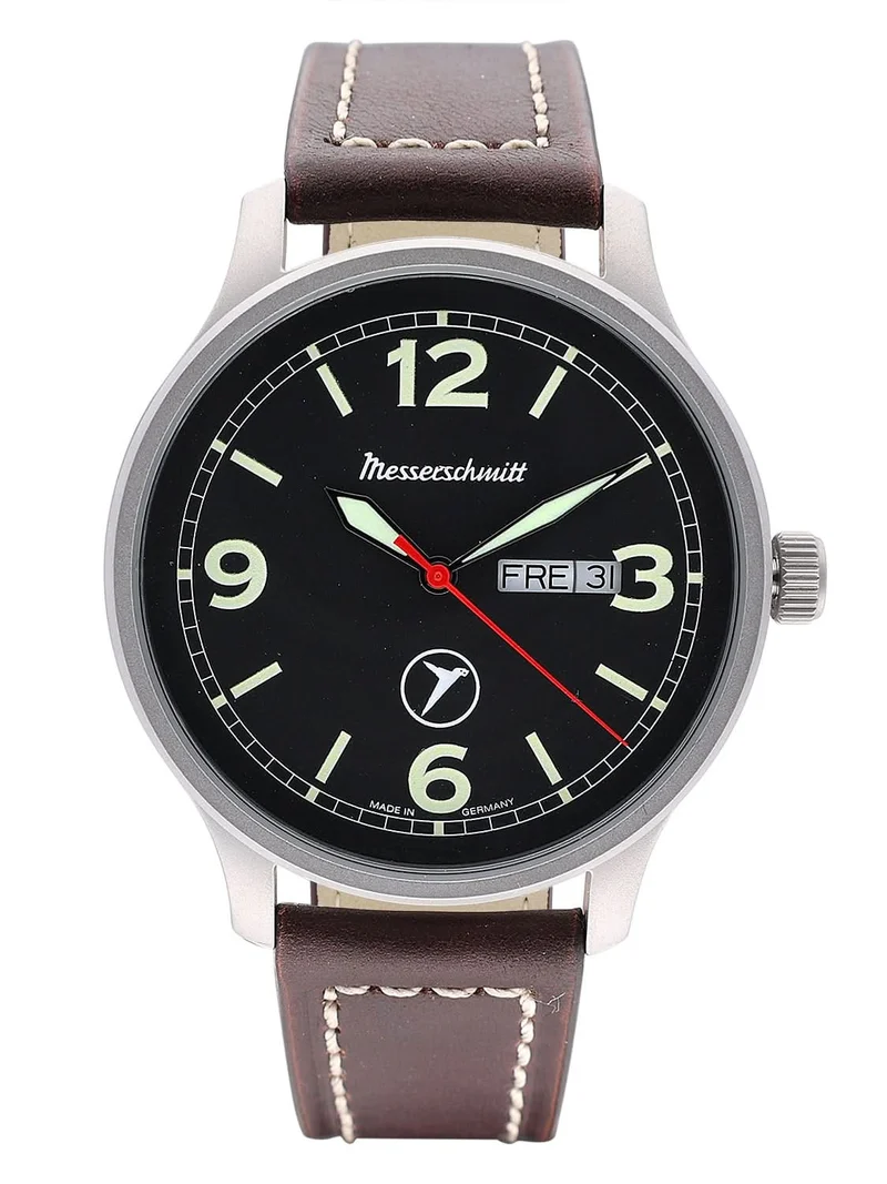 Messerschmitt Flieger ME-6332-DD1 Herrenuhr • Made in Germany • Day-Date