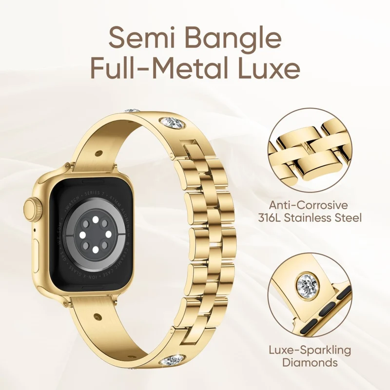 Bemerkenswert Langlebig Apple Smartwatch Metall Universell Armband