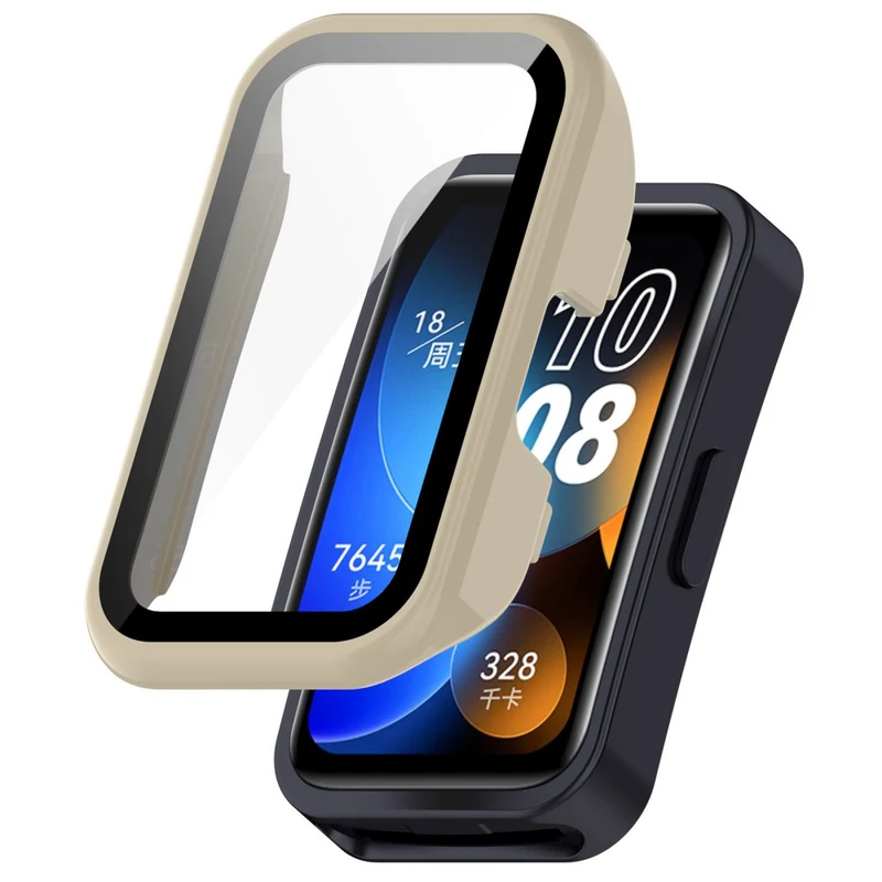 Mega Schön Huawei Band 8 / Huawei Band 9 Universell Hülle mit Displayschutz in Glas