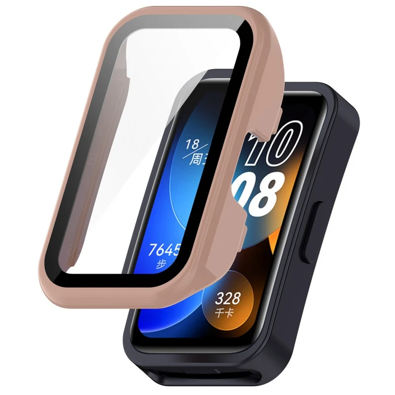 Mega Schön Huawei Band 8 / Huawei Band 9 Universell Hülle mit Displayschutz in Glas