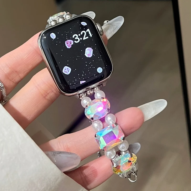 Mega Elegant Apple Smartwatch Stein Universell Armband