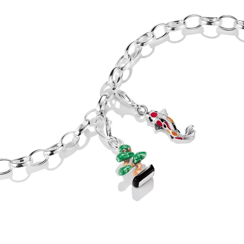 Charm-Anhänger Koi Original Silber