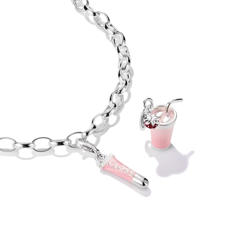 Charm-Anhänger Pink Lipgloss Original Silber - Thomas Sabo Modell: 2240-007-9