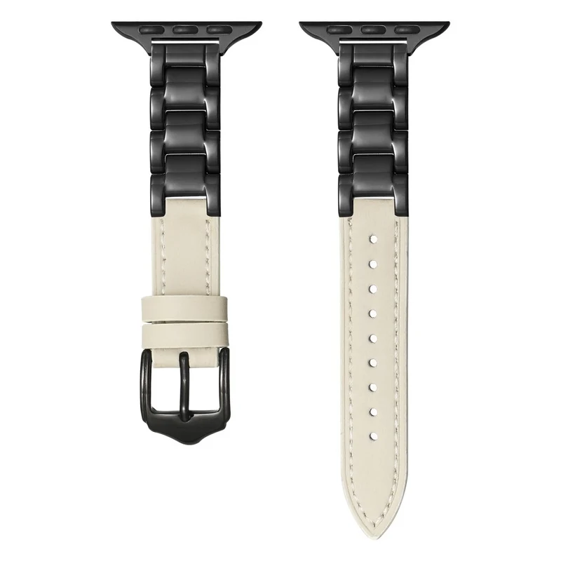 Sehr Angenehm Apple Smartwatch Metall Und Kunstleder Universell Armband