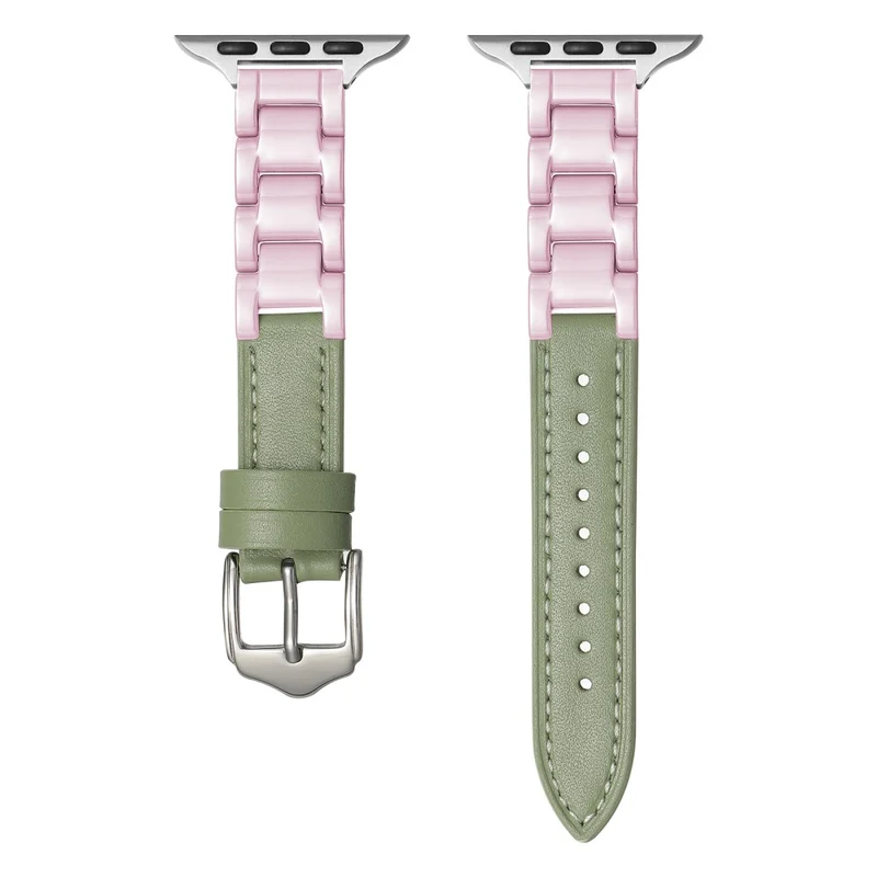 Sehr Angenehm Apple Smartwatch Metall Und Kunstleder Universell Armband