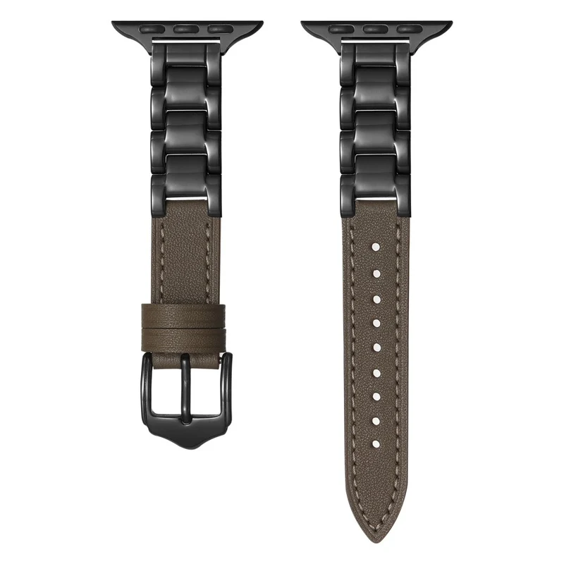 Sehr Angenehm Apple Smartwatch Metall Und Kunstleder Universell Armband