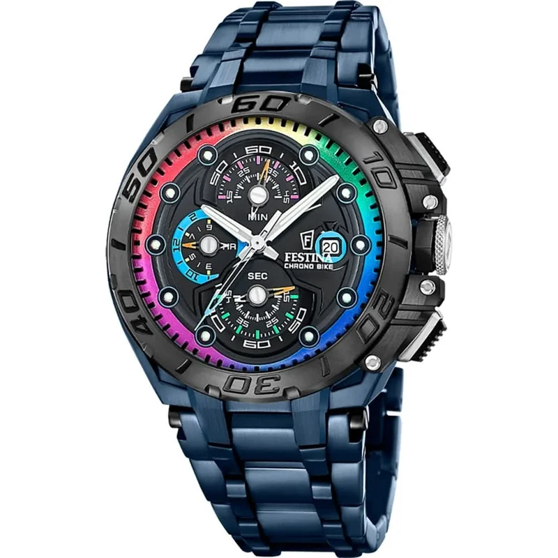 Festina Chrono Bike F20759/1 Herrenuhr • 20 Bar Wasserdicht • Inkl. Wechselband