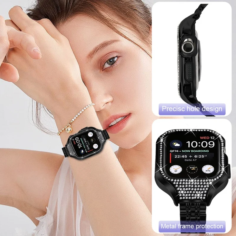 Sehr Haltbar Apple Smartwatch Strass Universell Armband