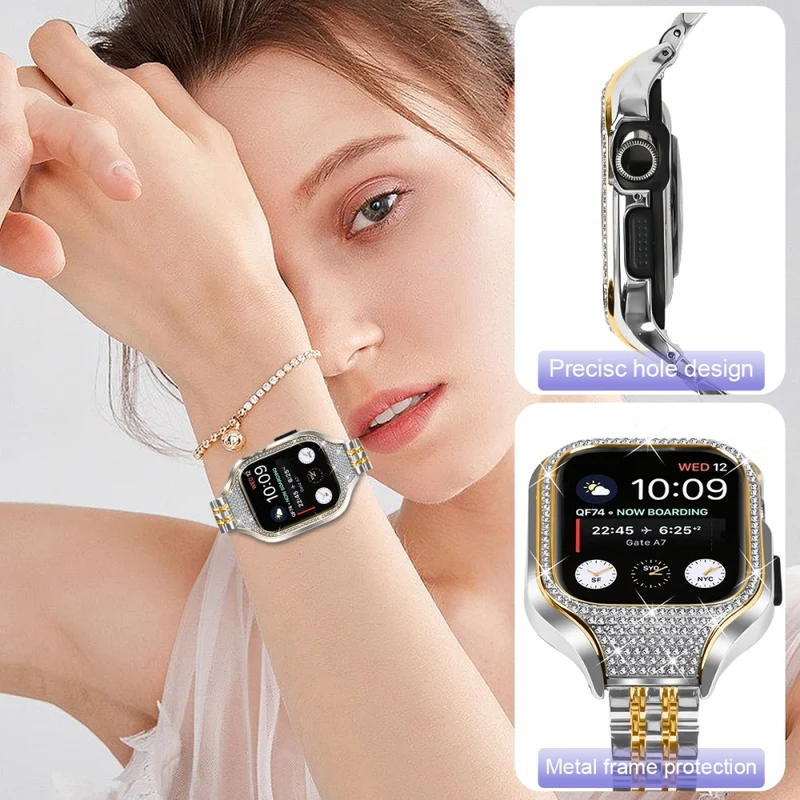 Sehr Haltbar Apple Smartwatch Strass Universell Armband