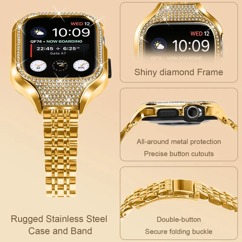 Sehr Haltbar Apple Smartwatch Strass Universell Armband