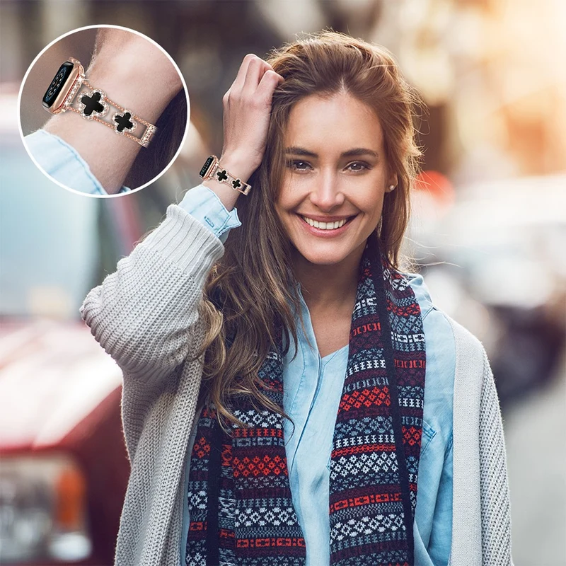 Unglaublich Süß Apple Smartwatch Metall Universell Armband