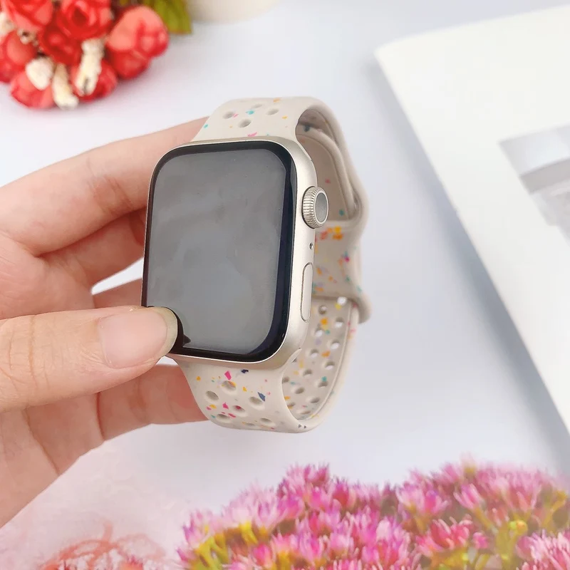 Wirklich Angenehm Apple Smartwatch Silikon Universell Armband