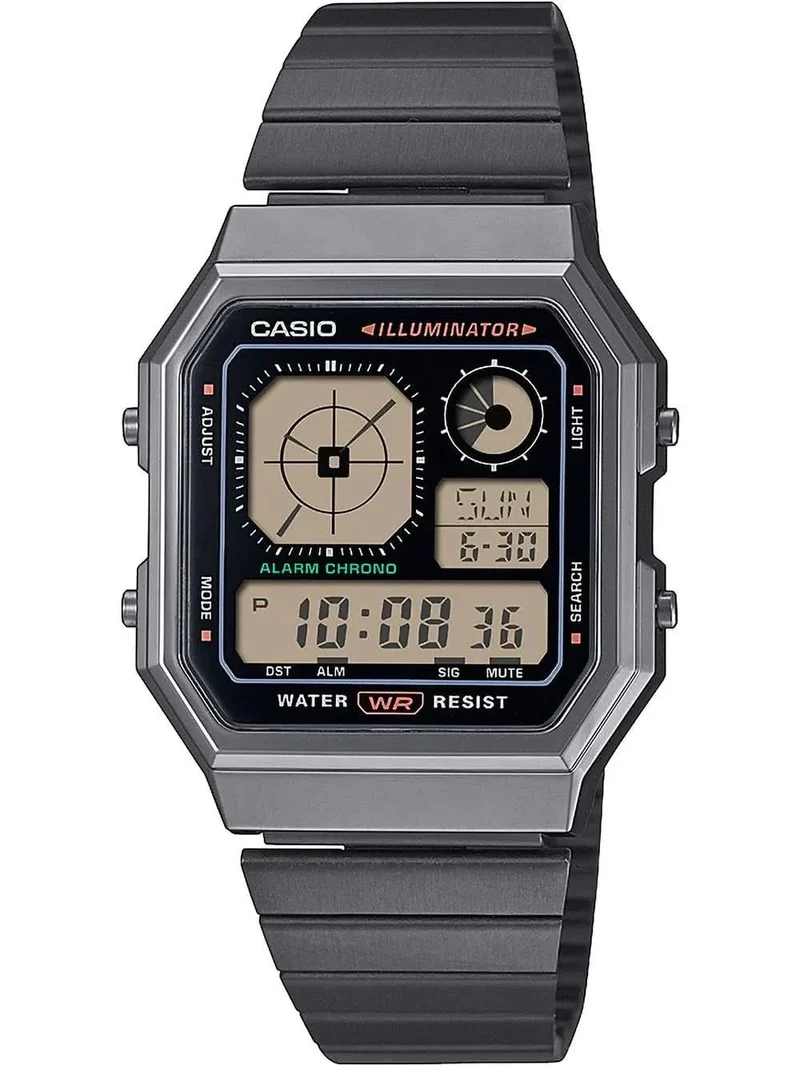 Casio Vintage A130WEGG-1AEF Uhr • Kultiges Retro-Design • Gunmetal