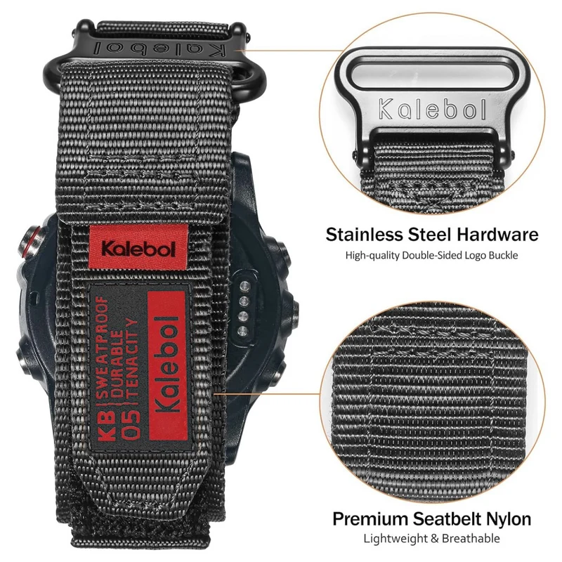 Unglaublich Widerstandsfähig Garmin Smartwatch Nylon Universell Armband