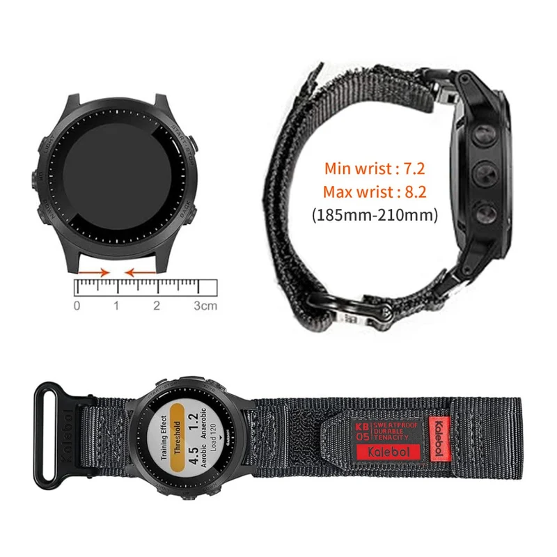 Unglaublich Widerstandsfähig Garmin Smartwatch Nylon Universell Armband