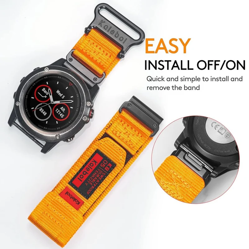Unglaublich Widerstandsfähig Garmin Smartwatch Nylon Universell Armband