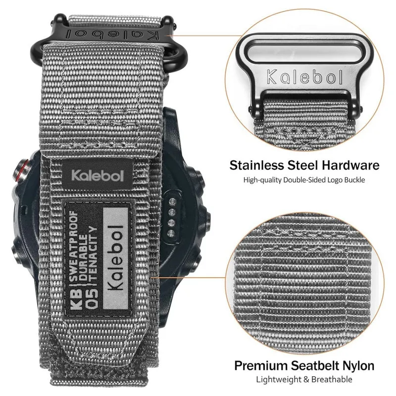 Unglaublich Widerstandsfähig Garmin Smartwatch Nylon Universell Armband