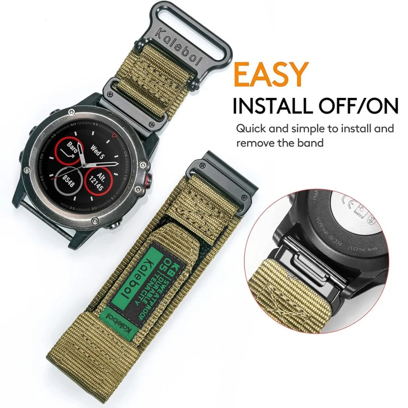Unglaublich Widerstandsfähig Garmin Smartwatch Nylon Universell Armband