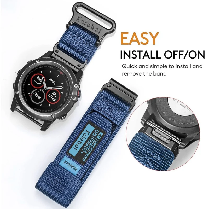 Unglaublich Widerstandsfähig Garmin Smartwatch Nylon Universell Armband