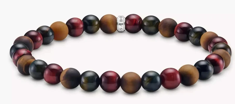 Talisman-Armband mit Tigerauge-Beads