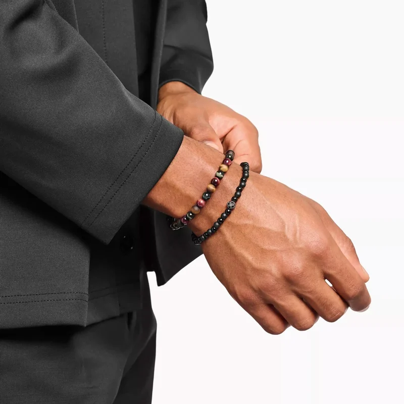 Talisman-Armband mit Tigerauge-Beads