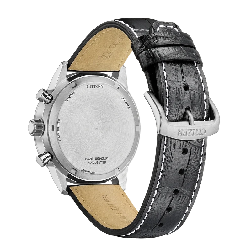 Citizen Classic Chronograph CA4720-01X Herrenuhr • Eco-Drive • Grünes Zifferblatt